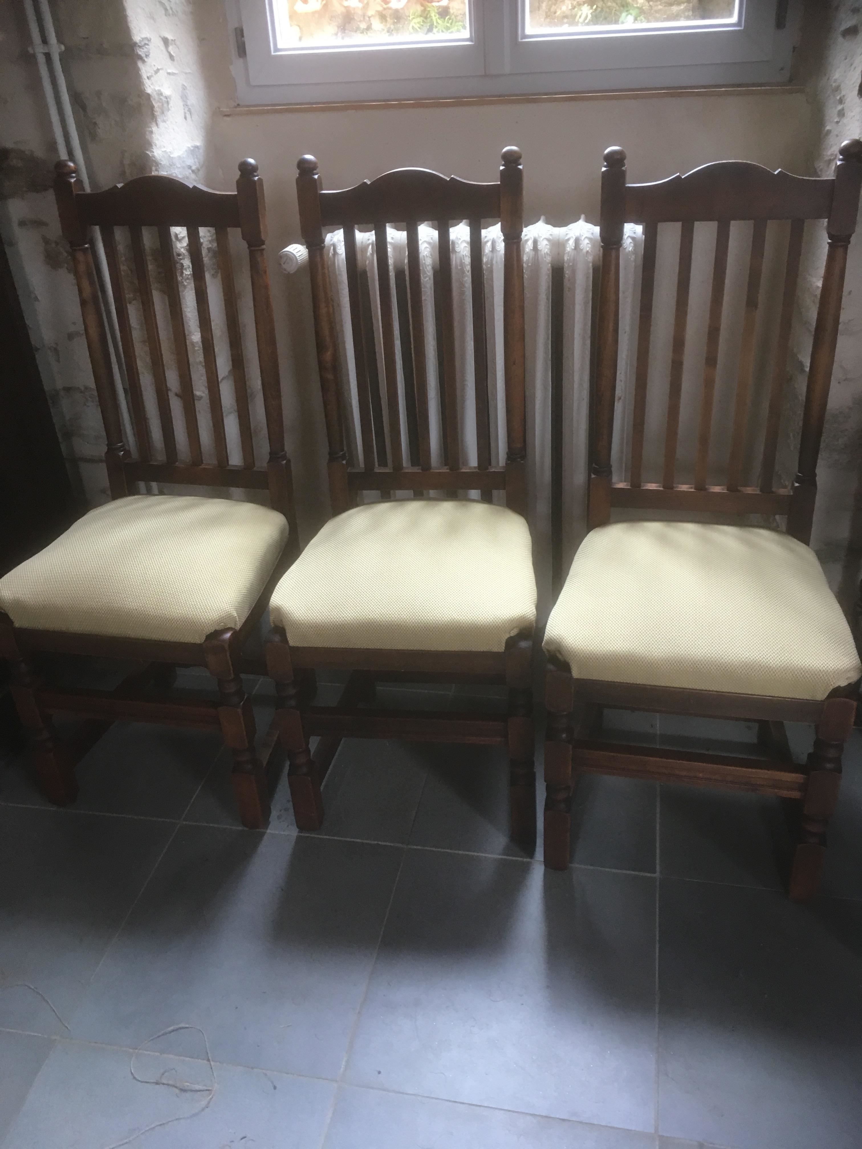 chaises rustiques